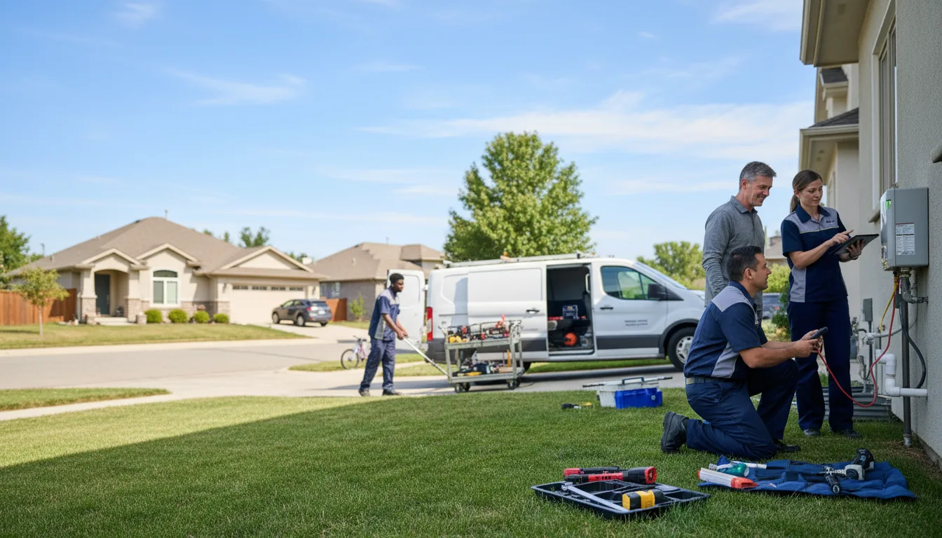 Tankless water heater service in Como, TX